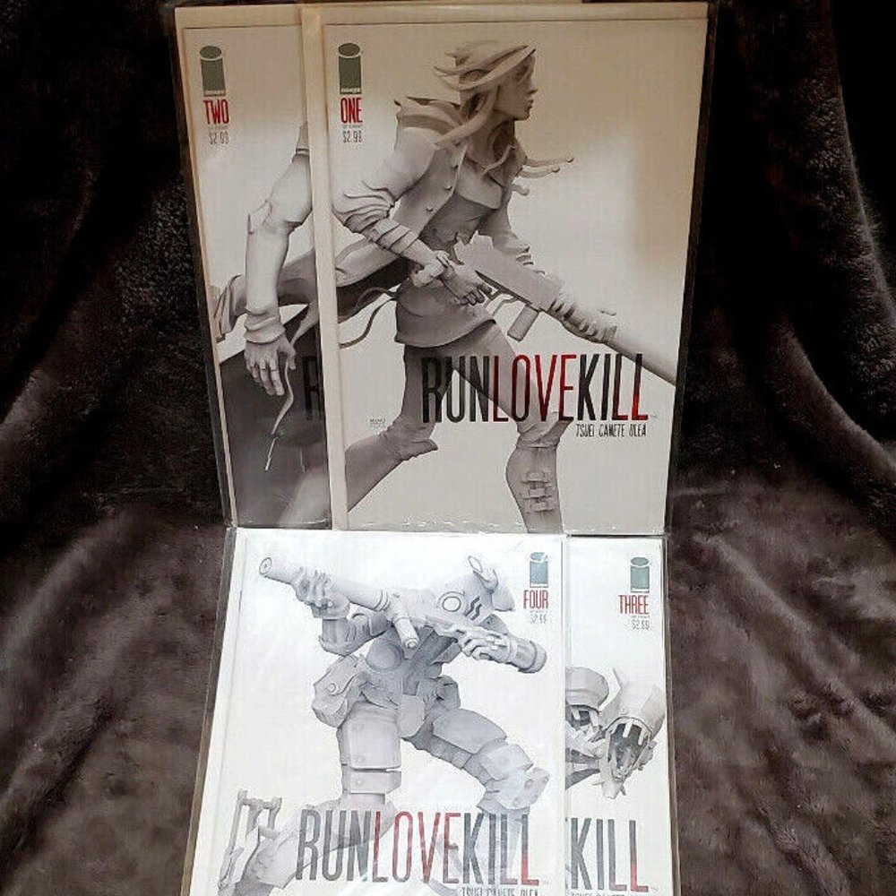 RUN LOVE KILL #1-4 (RUN-LOVE-KILL) Image Comics 2015 Assassin, Violent Past